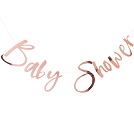 "Baby Shower" Rosé Gouden slinger