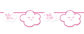 "Little Cloud Babyshower" Pink slinger