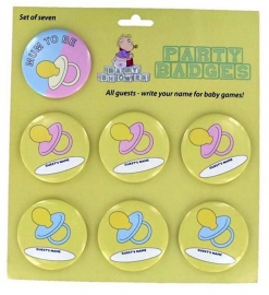 "Babyshower" badges 7 stuks