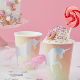 "Unicorn Sparkle" drinkbekers met tassels