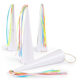 Party Hats parelmoer wit 12 stuks