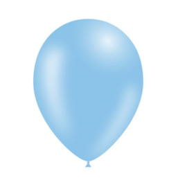 Baby blauwe ballonnen 10 stuks van 12,5 cm