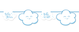 "Little Cloud Babyshower" Blue slinger