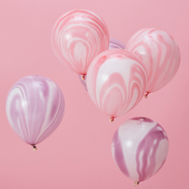 Unicorn roze en pink gekleurde ballonnen (10 stuks)
