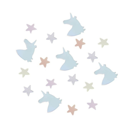 "Unicorn Sparkle Babyshower" confetti