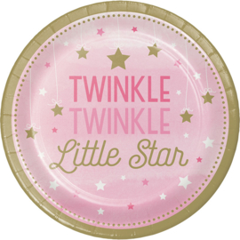 "Twinkle Twinkle Little Star" Girl gebak bordjes