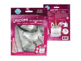 Unicorn taart decoratie set