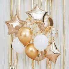 Ballonnen mix Goud Metallic Ster