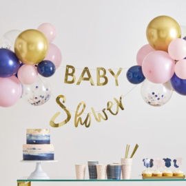 "My Gender Reveal Party" servetten in romper vorm