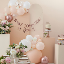 "Baby in Bloom" confetti gevulde ballonnen