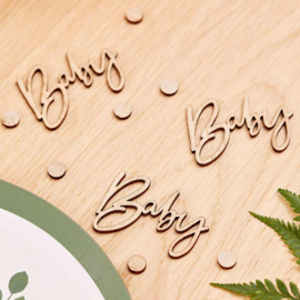 "Botanical Baby" Houten Confetti