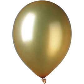 Goudkleurige ballonnen 8 stuks van 30 cm