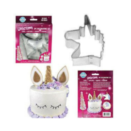 Unicorn taart decoratie set