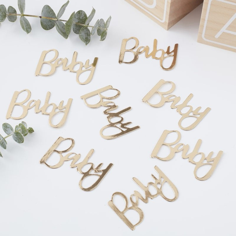 "Oh Baby Babyshower" confetti