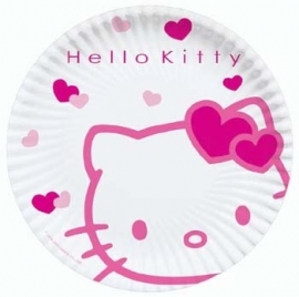 Hello Kitty kinderfeest bord 23 cm