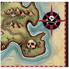 Piraten map / feest servetten