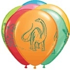 Ballonnen /  Set 6 Dinosaurus feest 
