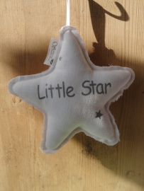 Little Star linnen kussen wit