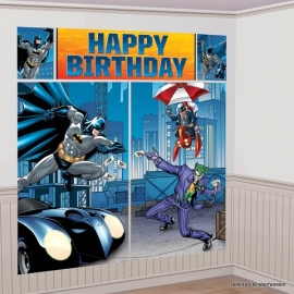 Batman / feest muur decoratie set