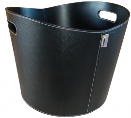 Aduro Proline lederen houtmand zwart nr.53299