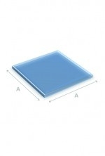 Vloerplaat Glas Vierkant 80cmx80cm. dik 6mm .RZH. HA3040