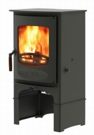 Charnwood C-Six 5-7 KW mat zwart op sokkel