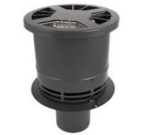 Blue  Chimney insteek diam.150-200mm RVS zwart poedercoating voor hout/hybride kachels tot 15KW.RZF.7.21.1.0600
