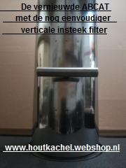 ABCAT rookgasfilter RVS LENGTE 30 cm    Ø150mm.(Katalysator)RH42
