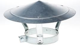 Regenkap Gegalvaniseerd diam. 125-130 mm.RZD.0141210