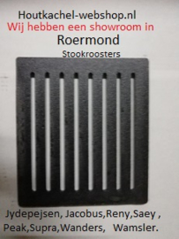 grondrooster 22x19,5cm dikte +/- 10mm.RZH ZWART(Spartherm)