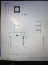 Jacobus 12 Kwadraat staand front kleur zwart.