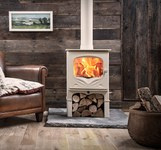 Charnwood Bembridge op sokkel kleur Almond/Ivoor 2-5.5 KW  afvoer diam.125mm