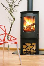 Charnwood Cove 3 mat zwart 7-16 KW op sokkel