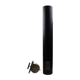 Abcat diam.150mm dikte 2mm zwart 100cm.RZH.4073Z