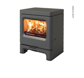 Charnwood Skye 5  mattschwartz  2-7KW .   Rohr Ø 125mm