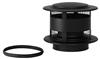 trekkap met gaas zwart ral 9005 DW-150mm. RZD.2053150000005