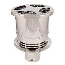 Blue Chimney insteek diam.150-200mmRVS voor hout/hybride kachels tot 15KW. RZF.7.21.1.0601