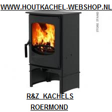 Charnwood C Four  2- 5,5 KW mat zwart op sokkel
