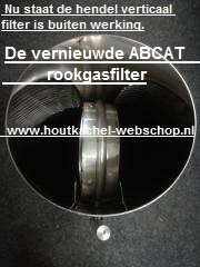 Abcat houtrookg  RVS LENGTE 30 cm Ø150mm.(Katalysator)RZH.4044