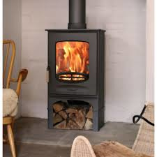 Charnwood Cove 1 mat zwart op sokkel 2-5 kw