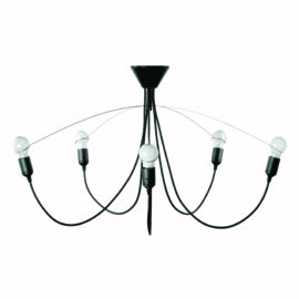 Heavy guy chandelier black