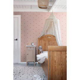 Esta Home Pom Pom Pie behang Hartjes 139770