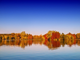 Papermoon Fotobehang Herfst Meer