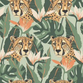 Arthouse Signature Collection 3 behang Jungle Leopard Light Green 100372AH