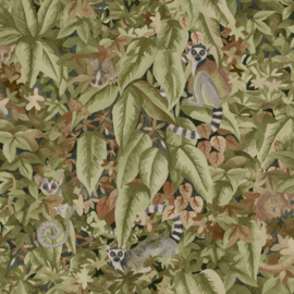 Dutch First Class Wanderlust behang Comoros Rust Green 92052