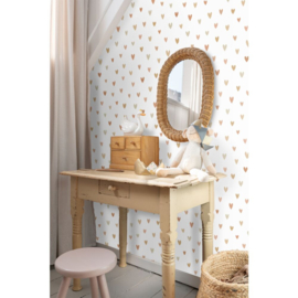 Esta Home Pom Pom Pie behang Hartjes 139755