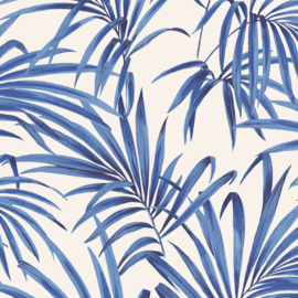 Khrôma Lotus behang Palm Cobalt LOT106