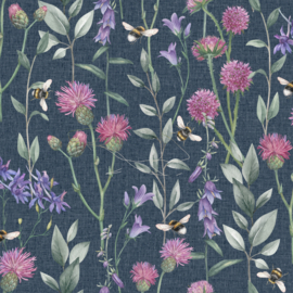 Arthouse Signature Collection 3 behang Bumblebee Meadow Navy 100362AH