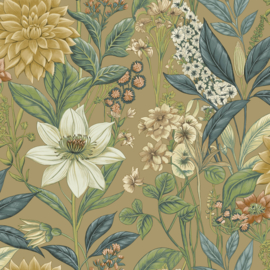 Dutch First Class Wanderlust behang Clematis Gold 92060