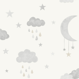 Dutch Wallcoverings Little Kids behang Moon & Stars JS2211